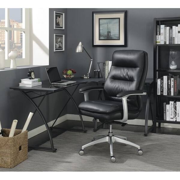 Shop Beautyrest Platinum Ergonomic Executive Office Chair With Memory Foam Black Overstock 31947964