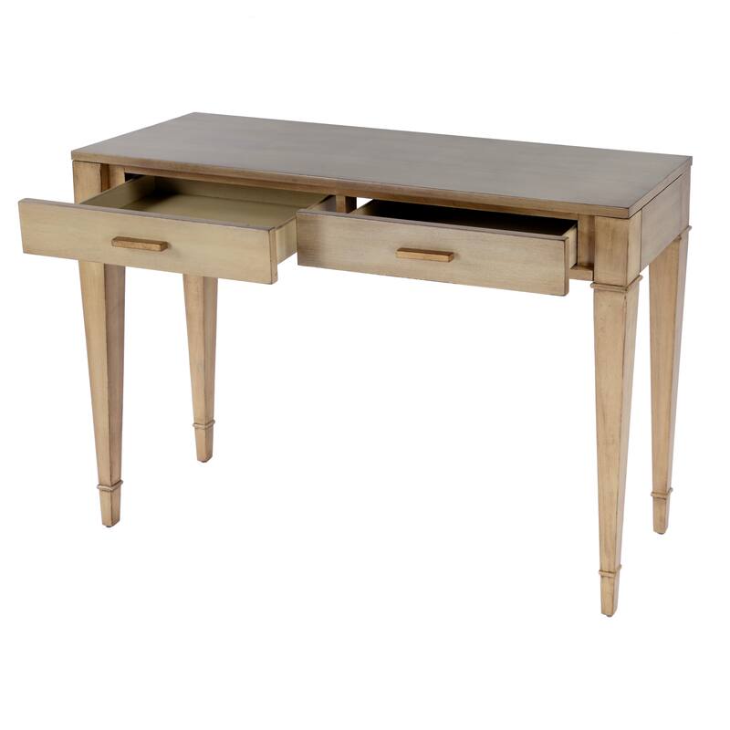 Kai 2 Drawer 46" Burl Wood Console Table