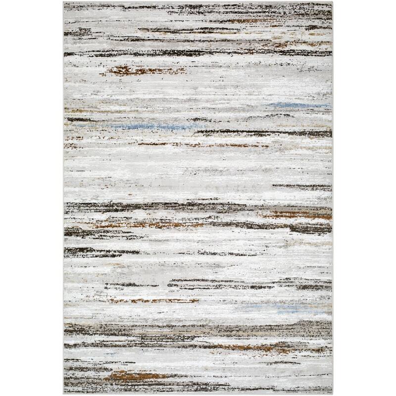 Livabliss Mood Transitional Striped Abstract Area Rug