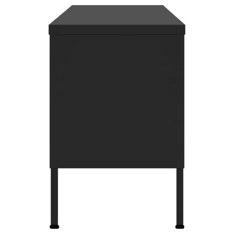 vidaXL TV Stand TV Unit Sideboard Home TV Console Media Unit Cupboard Steel - 41.3" x 13.8" x 19.7"