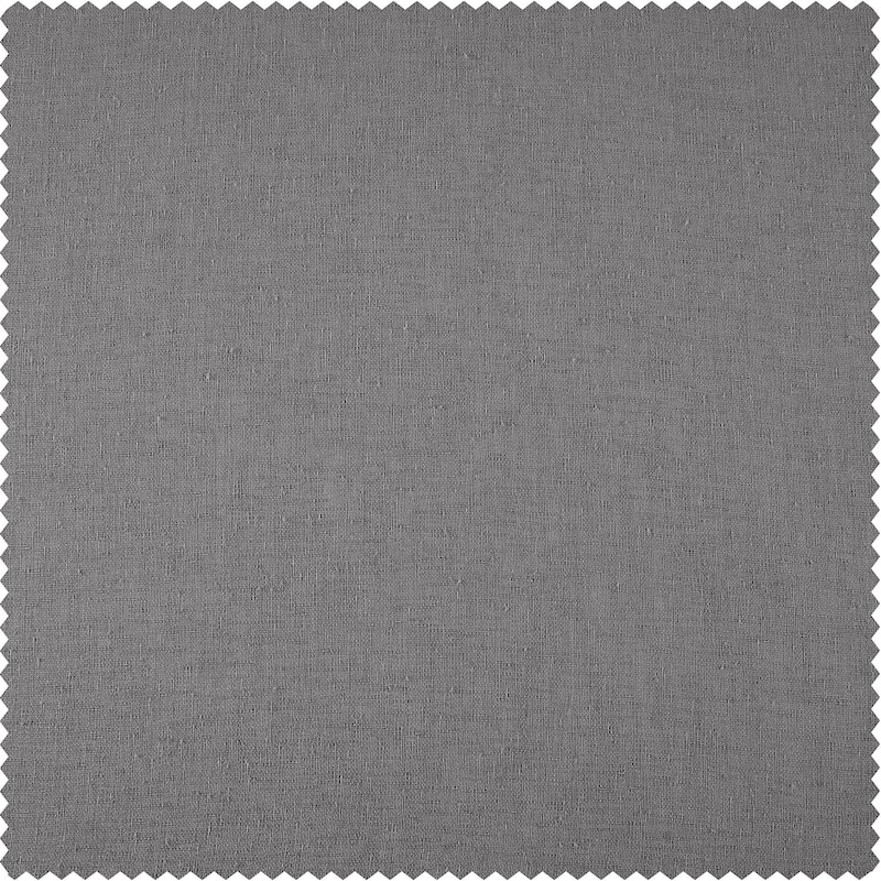 Exclusive Fabrics Grommet Solid Faux-linen Sheer Curtain (1 Panel)