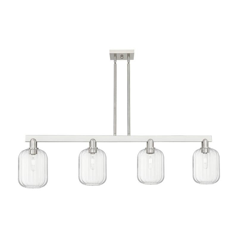Innovations Lighting Urban Downtown - Preston - 4 Light 48" Jar Shade Stem Hung Island Light