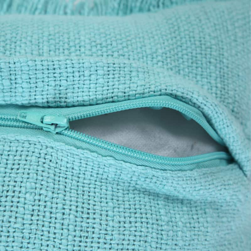 Hidalgo Solid Fringed Throw Pillow by Sevita