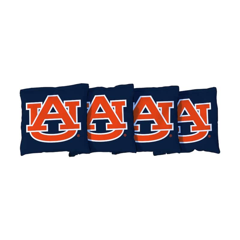 Auburn University Tigers Navy Cornhole Bags - All-Weather Resin Filled