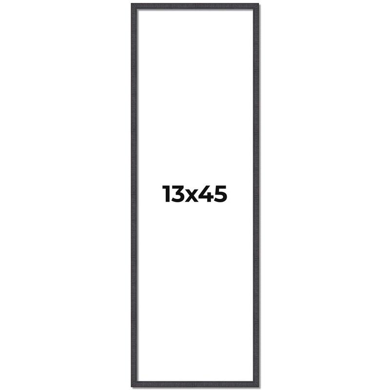 13x45 Frame Brown Solid Wood Picture Frame - Complete Modern Photo
