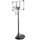 preview thumbnail 1 of 5, Roomfitters Portable Basketball Hoop, Adjustable Height 7.5-9.2ft, 32 Inch Backboard, Indoor Outdoor, Transparent Black