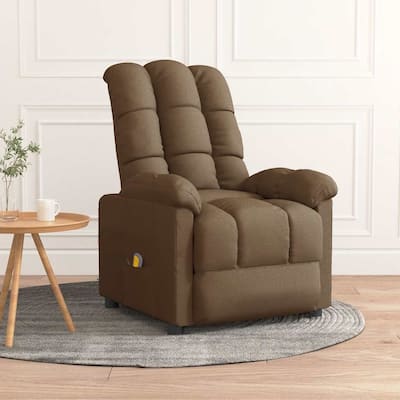 vidaXL Massage Recliner Electric Massaging Recliner Chair for Elderly Fabric - 29.1" x 39" x 40.2"