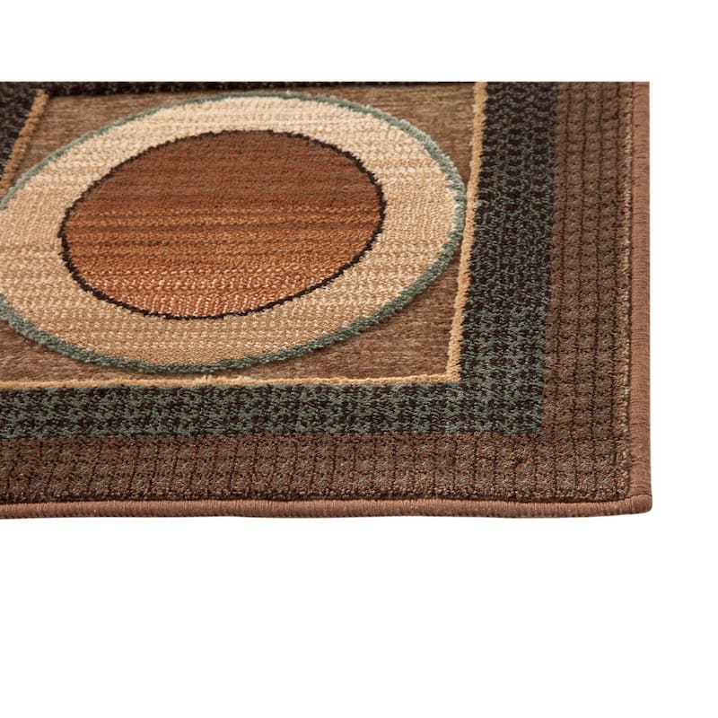 Black/Ivory Area Rug 5x8 - 6' x 7'