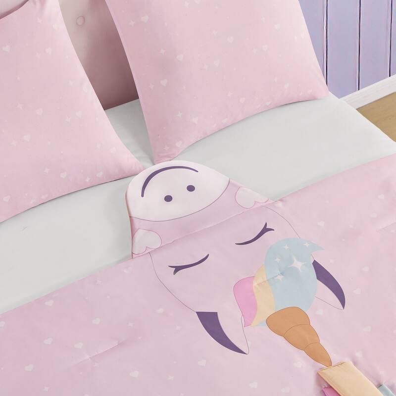 3D Animal Juvenile Comforter Set