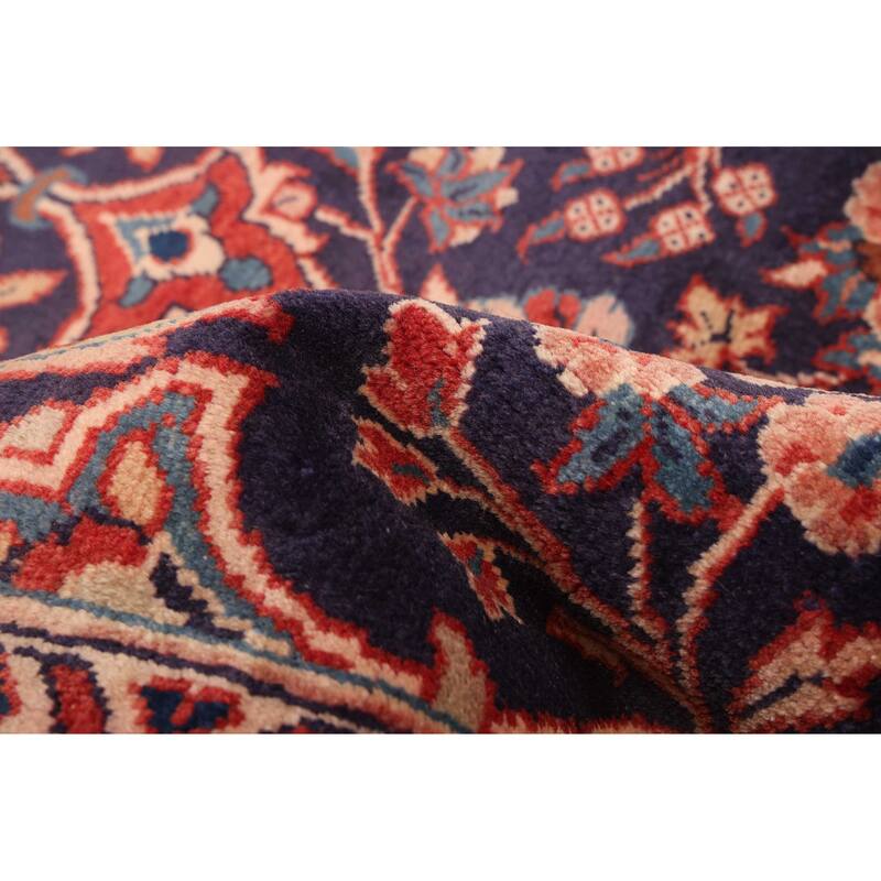 ECARPETGALLERY Hand-knotted Anadol Dark Navy Wool Rug - 3'7 x 10'1