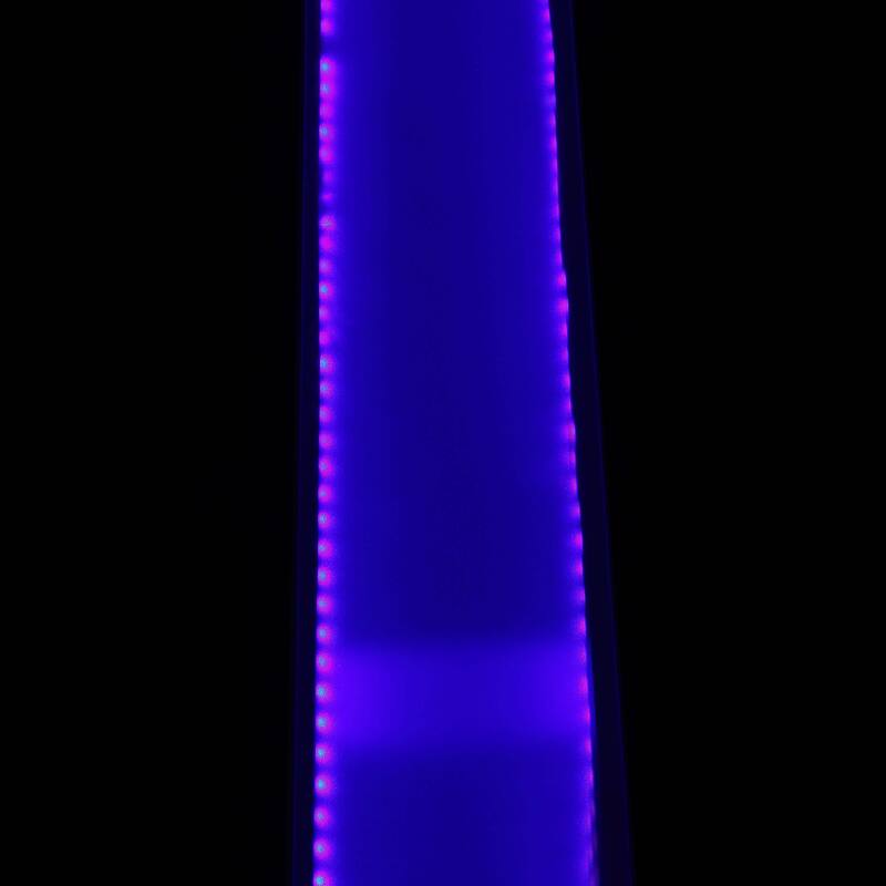 Furniture of America Lumina Contemporary 76-inch Glass Dining Table With LED