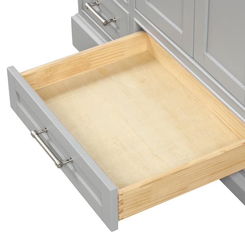 Blossom Copenhagen 48" Bathroom Vanity with Marble Top, Sink & Mirror