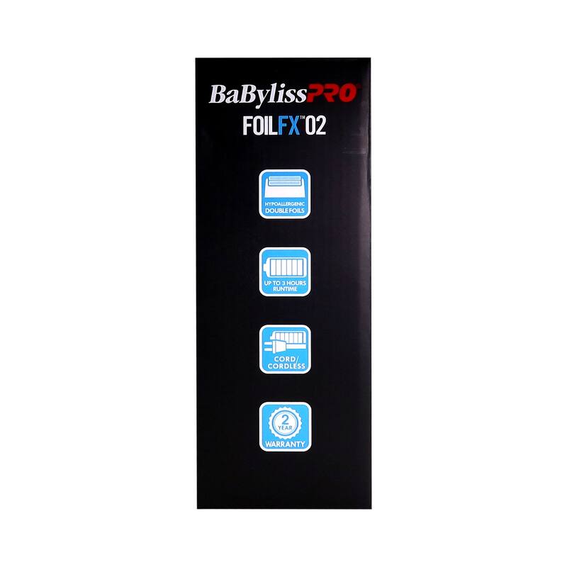 BaByliss Pro LIMITED EDITION Cordless Double Foil Shaver (Blue) FXFS2BL + Comb Set (Clipper, Cutting, Taper Combs) - Red