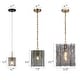 preview thumbnail 3 of 41, Kasy Modern 1-Light Textured Glass Pendant Light Unique Kitchen Island Light