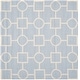 preview thumbnail 62 of 82, SAFAVIEH Handmade Cambridge Tula Modern Moroccan Wool Rug 6' Square - Light Blue/Ivory - Square