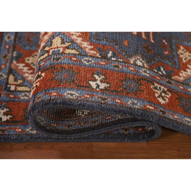 Geometric Kazak Oriental Area Rug Hand-knotted Wool Carpet - 3'0"x 5'0"