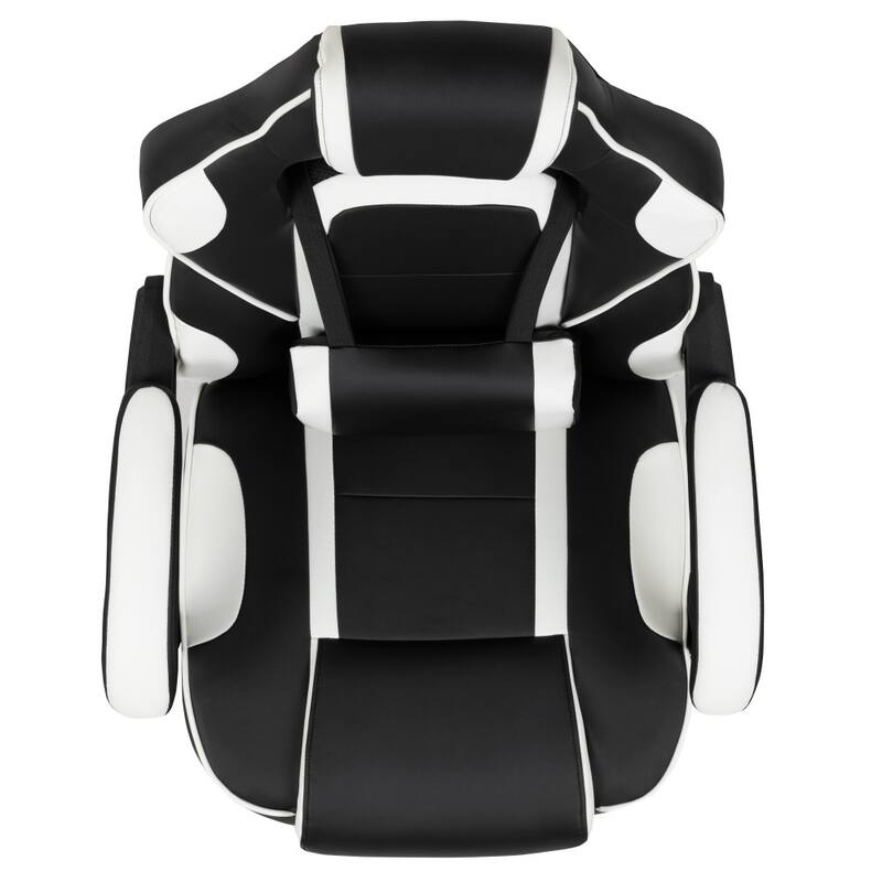 Ergonomic Gaming Chair -Recline Back/Arms, Footrest, Massaging Lumbar