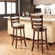 preview thumbnail 5 of 43, Verona Linen Ladder Back Swivel Bar Stool by iNSPIRE Q Classic
