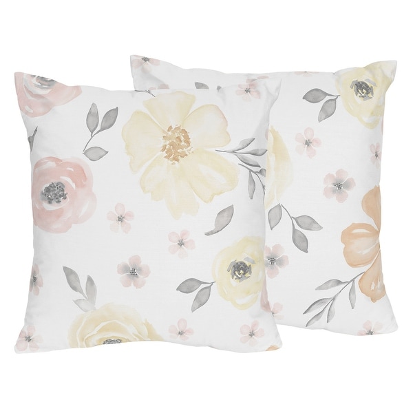 peach accent pillows