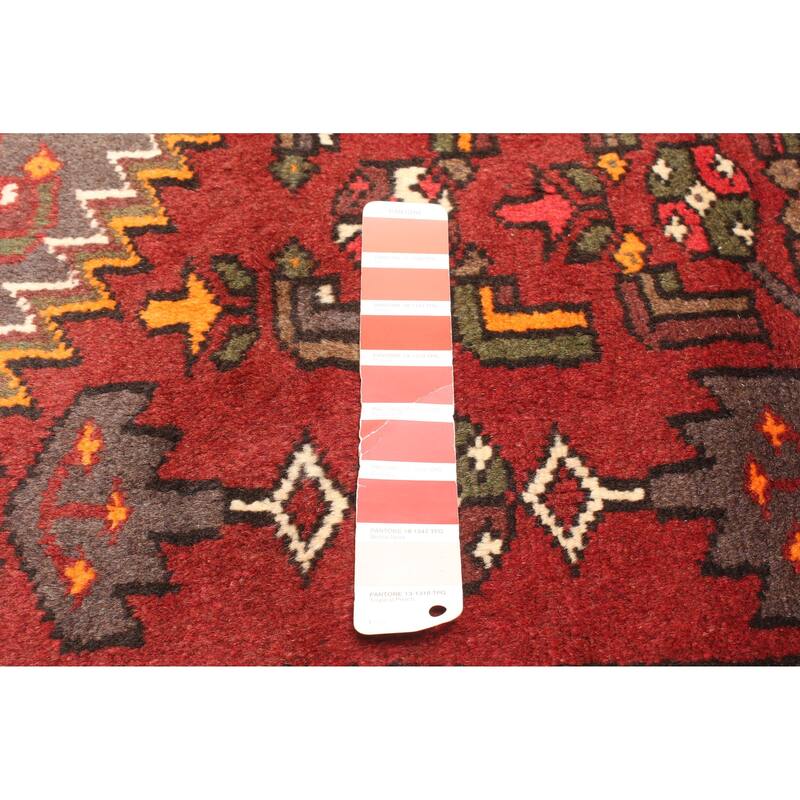 ECARPETGALLERY Hand-knotted Andelz Red Wool Rug - 4'6 x 6'8