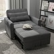 preview thumbnail 57 of 64, 3-in-1 Adjustable Sleeper Sofa Bed, Pull Out Chair Sofa, Convertible Folding Bed for Living Room