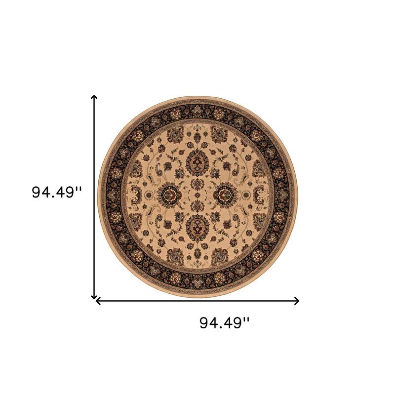 HomeRoots Oriental Traditional Square Area Rug