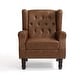 preview thumbnail 19 of 27, Set of 2 Vegan Leather Upholstered Button Tufted Accent Chair