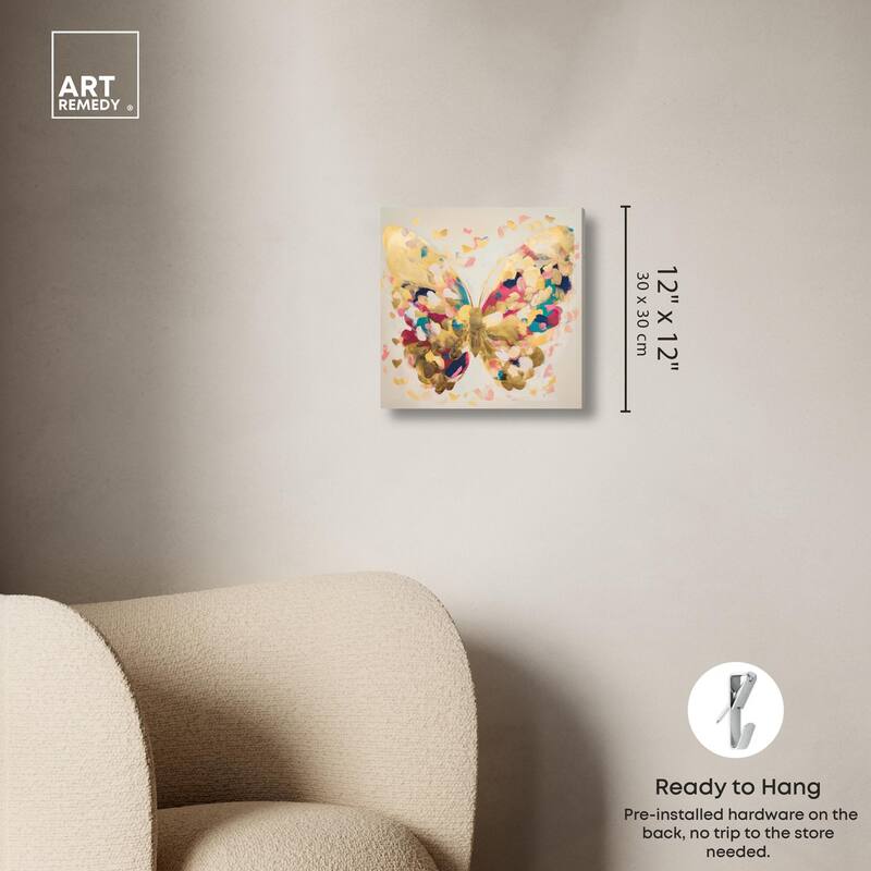 Flutter of Fortitude II Canvas by Art Remedy, Gallery Wrapped