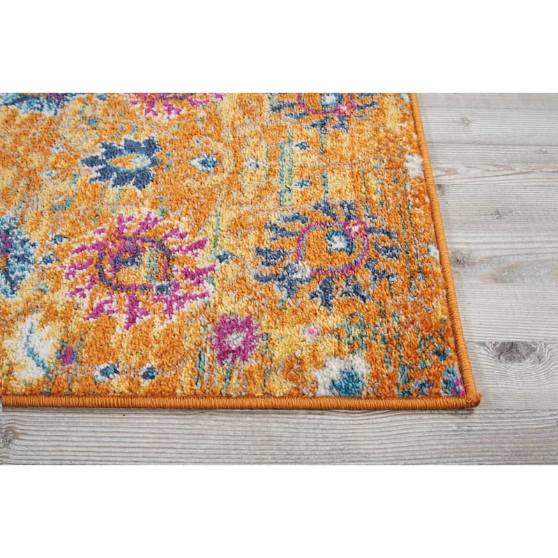 Nourison Passion Boho French Country Floral Area Rug.