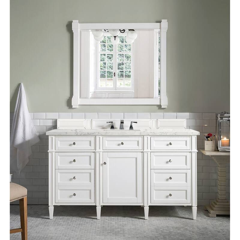 James Martin Vanities 650-V60S-FEJP Brittany 60" Free Standing Single