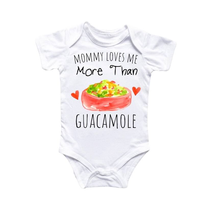 Guacamole Love- Baby Boy Girl Clothes Infant Bodysuit Funny Cute Newborn - White - Newborn