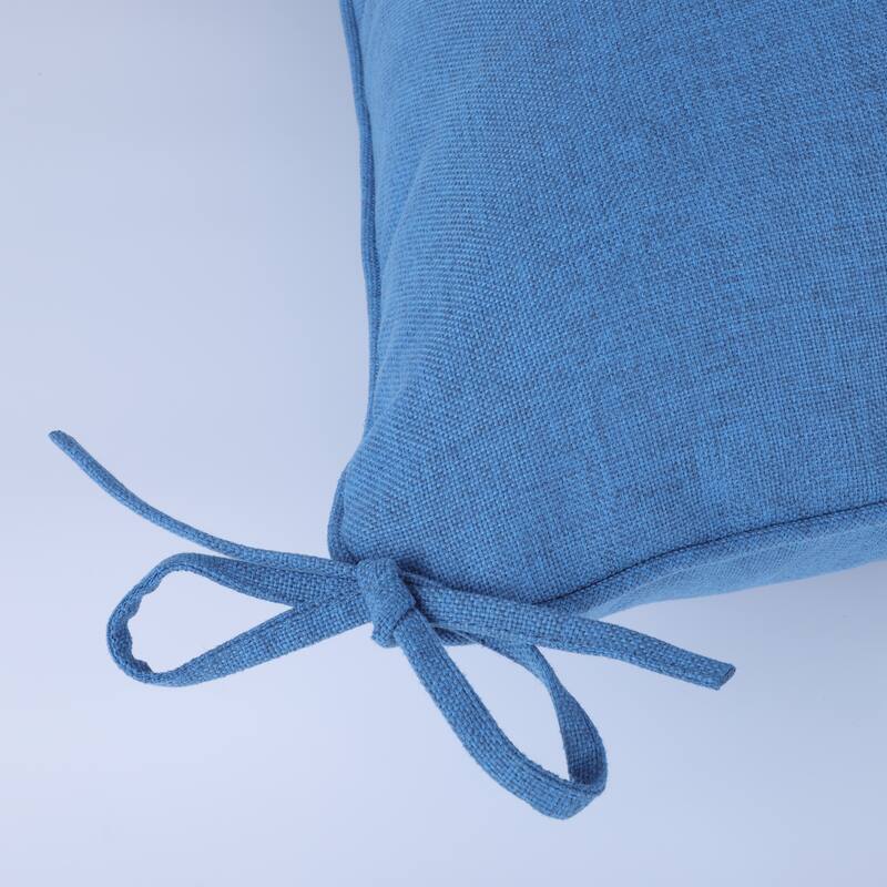 2 Pieces Waterproof Polyester Patio Seat and Back Cushions 24x24 Deep Comfort for Outdoor Seating