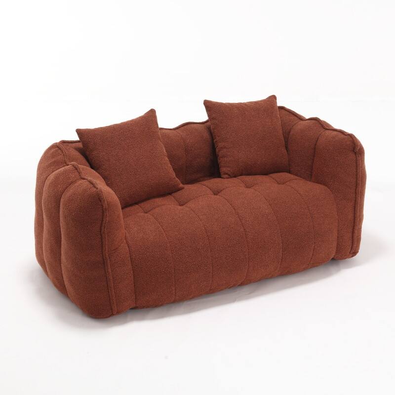 66.1''W Soft beanbag chair with high resilience foam