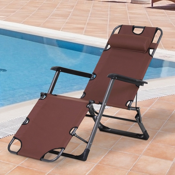 2 in 1 foldable on sale chaise lounge chair
