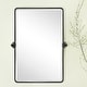 preview thumbnail 66 of 126, TEHOME Woodvale Rectangle Vertical Metal Wall Mirrors