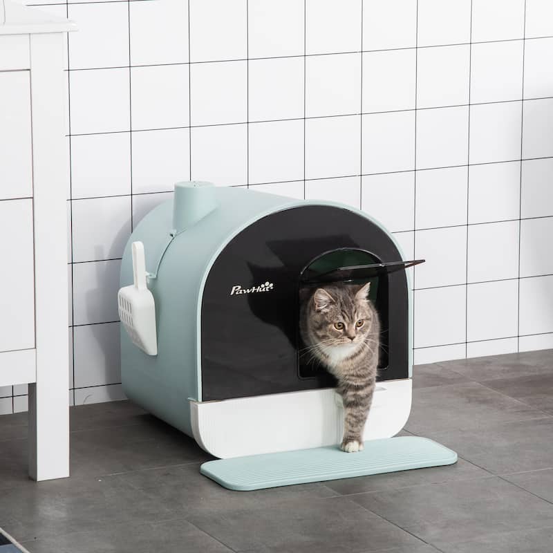 PawHut Cat Litter Box with Lid