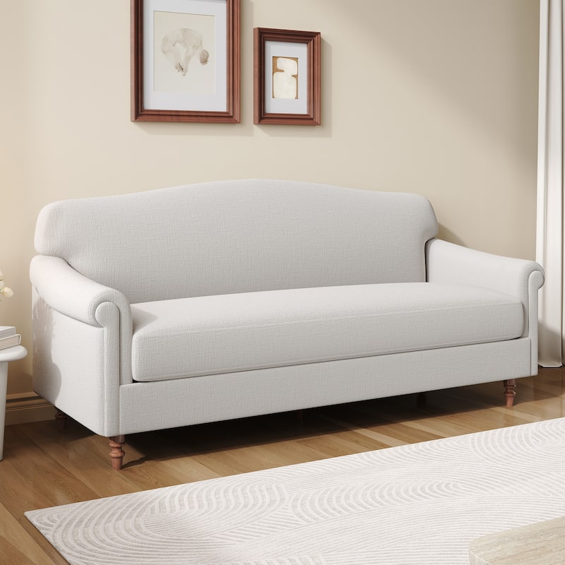 Christopher Knight Home - Modern Upholstered Loveseat Sofa with Rolled Arms
