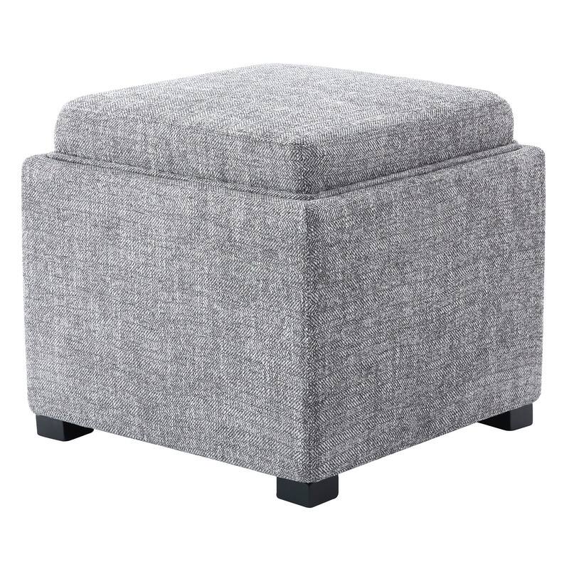 Spruce & Spring Ethan Storage Stool Ottoman