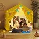 preview thumbnail 13 of 28, EROMMY Kids Tent Playhouse with LED Star Lights and Padded Mat, Large Indoor Toddler Tent for Boys and Girls.