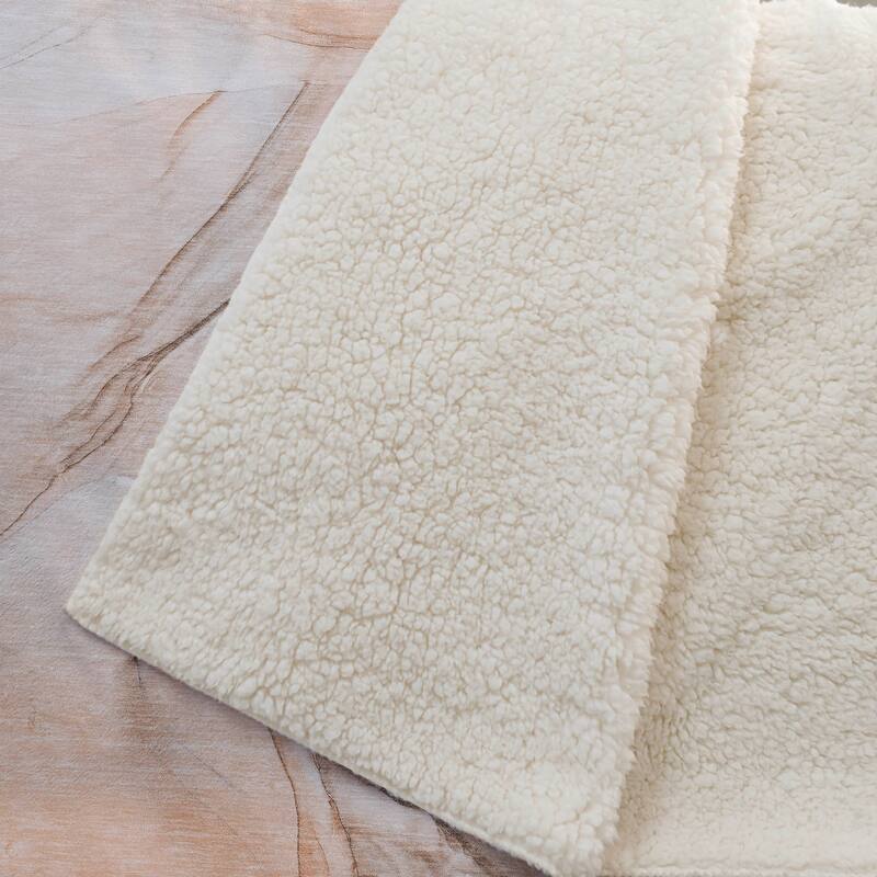 Premium Machine Washable Abstract Contemporary Sherpa Throw Blanket