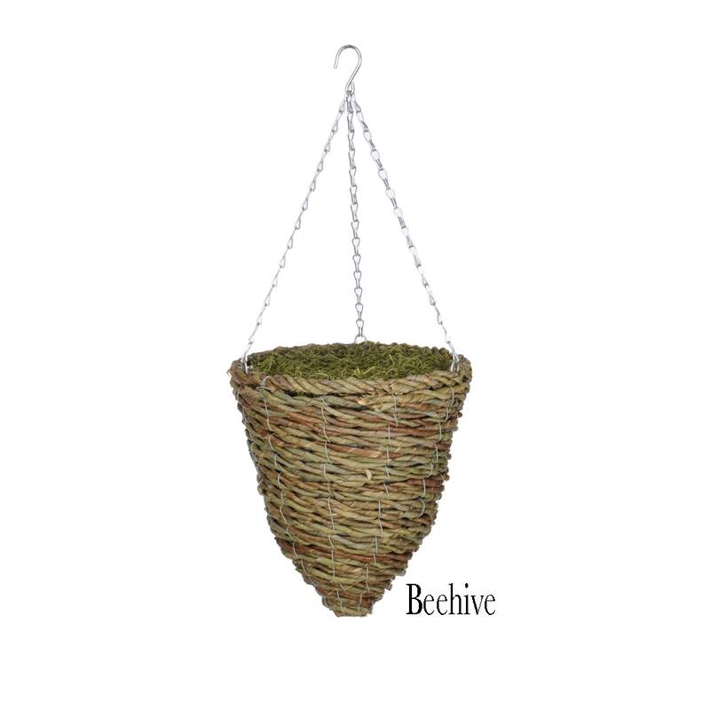 Faux Asparagus Fern Hanging Basket