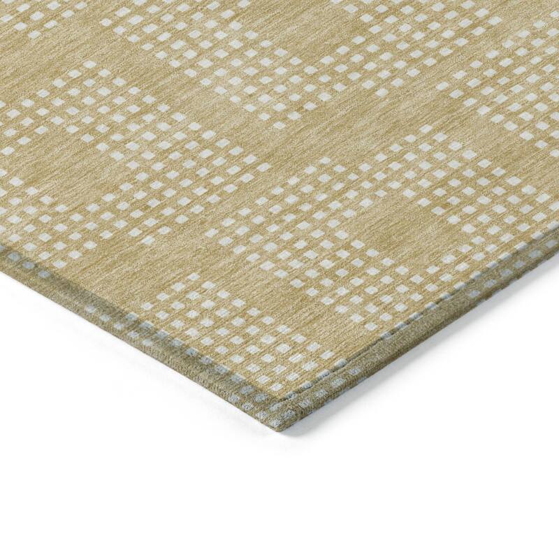 HomeRoots Geometric Transitional Rectangle Outdoor Rug