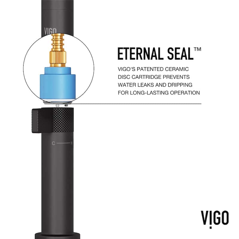 VIGO Jewel 11" H Single Handle Kitchen Bar Faucet