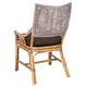 preview thumbnail 31 of 33, SAFAVIEH Donatella Coastal Rattan Cushion Chair - 22" W x 24" L x 37" H