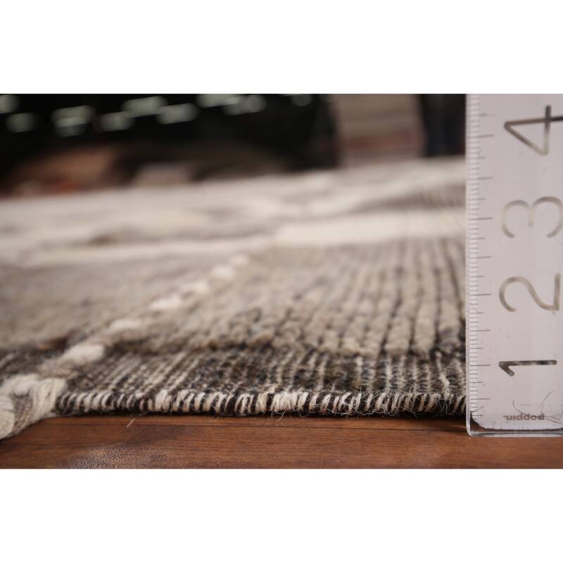 All-Over Abstract Moroccan Palace Size Rug Hand-Knotted Wool Carpet - 11'11"x 18'5"