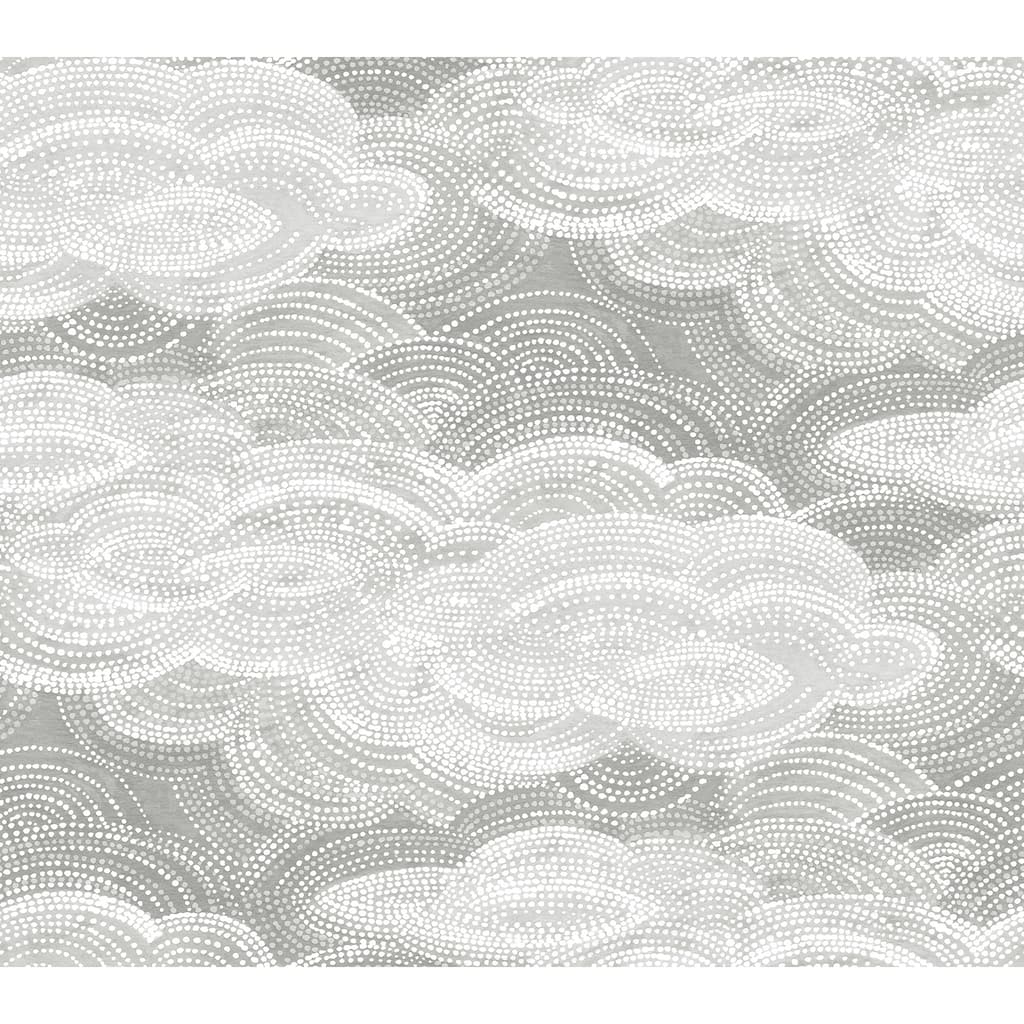 A-Street Prints Vision Grey Stipple Clouds Wallpaper