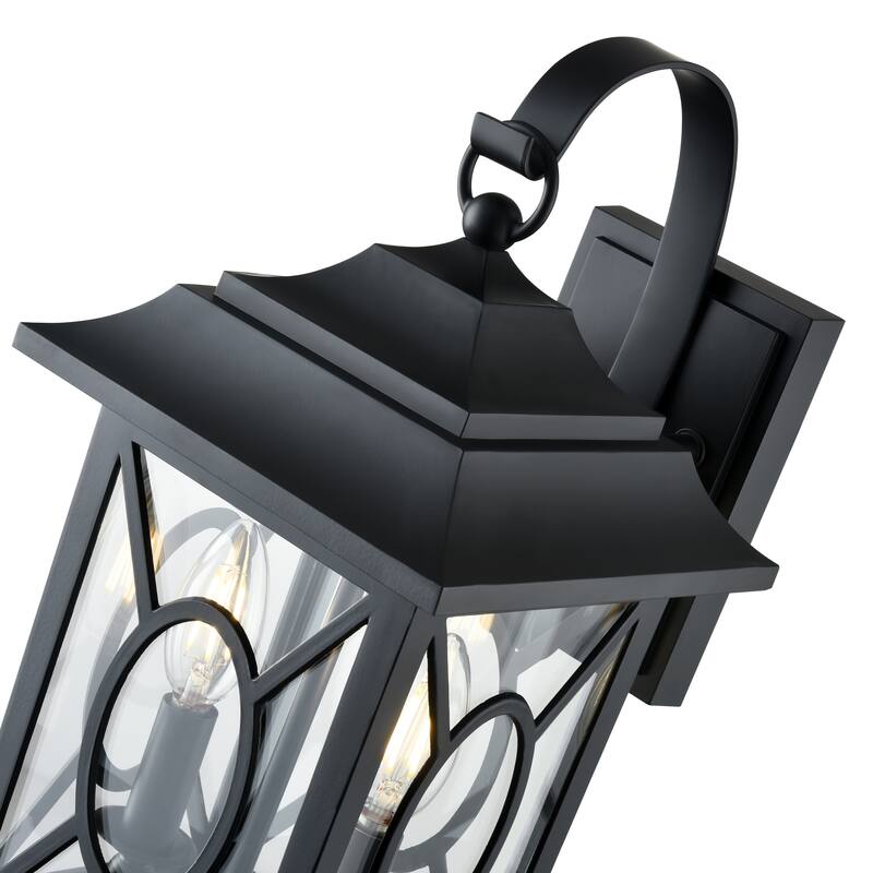 Allbert Outdoor Wall Sconce Powder Coated Black - Powder Coated Black
