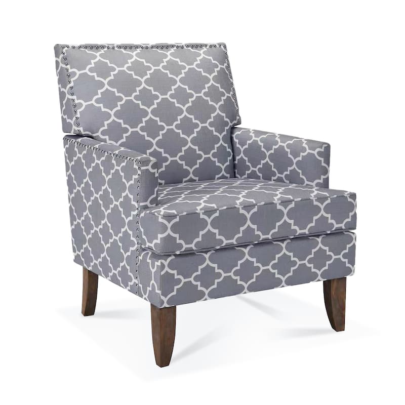 28.54" Accent Chair with Nailheads