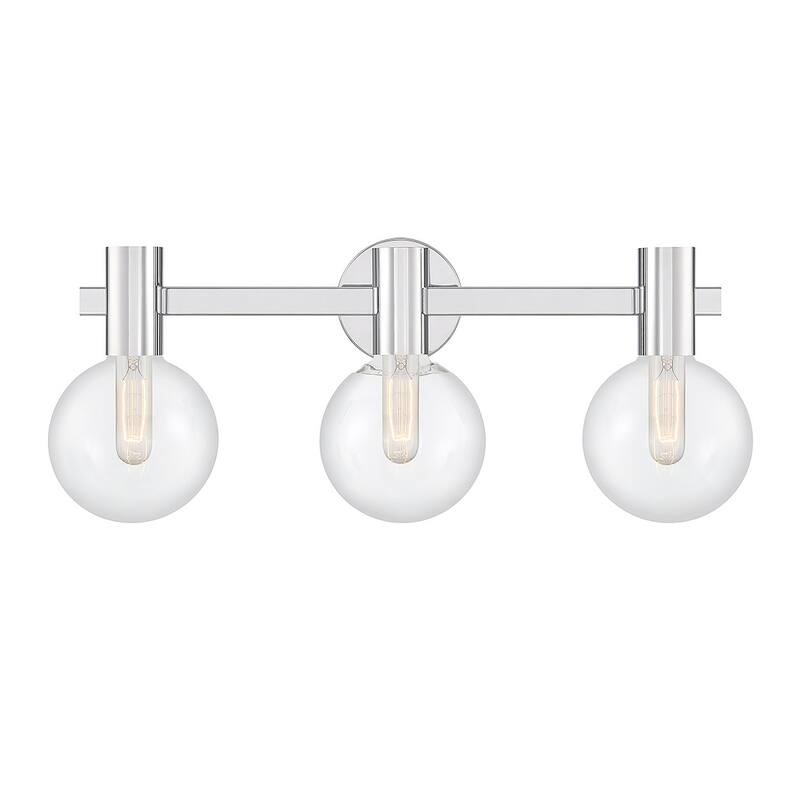Savoy House 8-3076-3 Wright 3 Light 25" Wide Vanity Light - Chrome