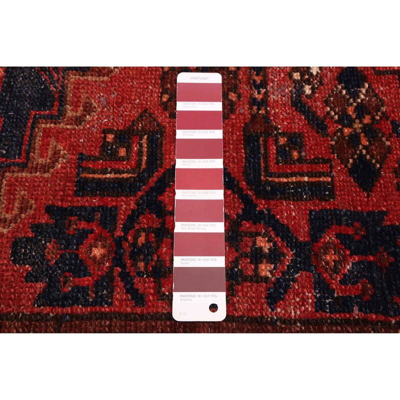ECARPETGALLERY Hand-knotted Andelz Red Wool Rug - 3'11 x 6'11
